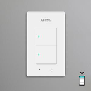 Zigbee AI 조명스위치 IoT 스마트스위치 2구