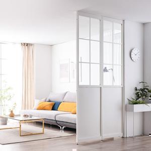 듀크 철제 가벽 파티션 타공600 유리600 사이즈 공간분리 가림막 칸막이