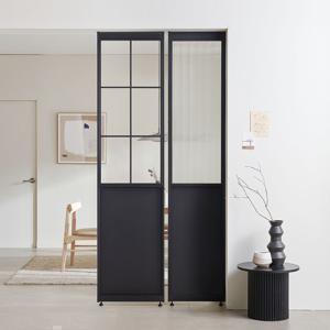 듀크 철제 가벽 파티션 유리 모루유리 400 600 사이즈 공간분리 가림막 칸막이