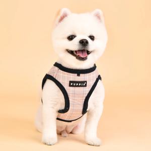 강아지 가슴줄 글랜체크 애견 하네스 B 2colors