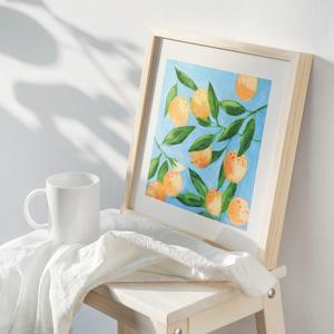Sweet Tangerine II 정물화 과일 그림 액자 포스터 (AM)