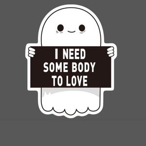 A1032 - I NEED SOME BODY TO LOVE 로고 캐릭터 스티커 방수 스티커