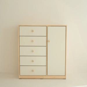 모로우 자작나무 화이트 원목 아기옷장 듀오옷장