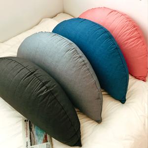 헨리 순면 대형 헤드쿠션 반달 쿠션커버 4color