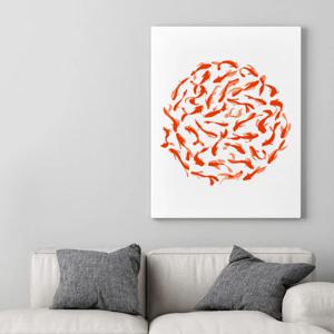 풍수 복 들어오는 복가득잉어 그림 사진 액자