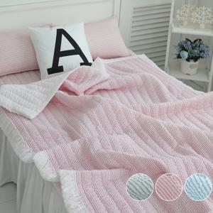 심플 시어서커 여름이불 침구세트(S/SS/Q) 3colors