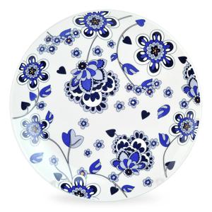 골드 플로라 원형 접시 특대형 1p