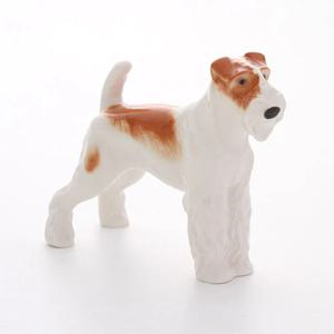 [해외] 러시아 황실 폭스테리어 도자기 미니어처 장식품