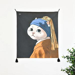 명화 고양이 패브릭 포스터 / 가리개커튼