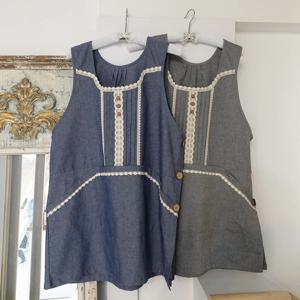 앤티크 해지 원피스 앞치마 2colors