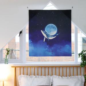 고래의 꿈 패브릭 포스터 / 가리개 커튼 90x100 cm