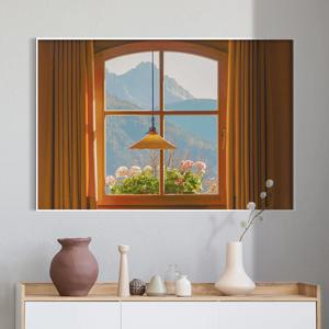 인테리어 포스터 액자 가을 풍경 사진 창문 그림 - 독일창문
