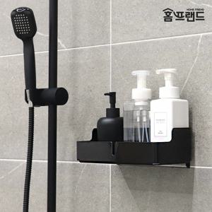 접착식 화이트 블랙 벽걸이 욕실선반