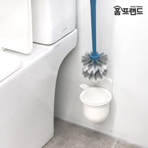 접착식 벽걸이 변기솔 걸이 (화이트)