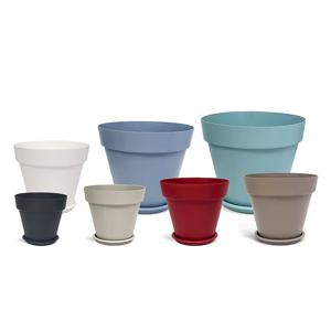 ARTEVASI 카프리 바소 유럽 플라스틱 화분 받침세트