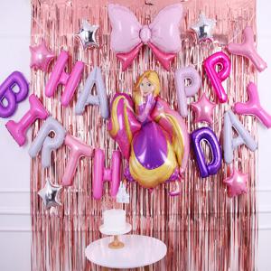 해피벌스데이 디즈니공주 라푼젤 생일풍선 공주풍선
