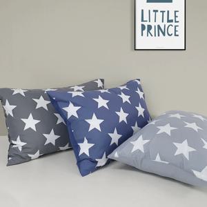 1+1 빈티지 감성 디자인 라인즈 스타 베개커버 2size 3colors