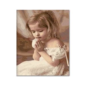 DIY 보석십자수 - 기도하는 소녀 BF08 (50x40)