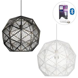 모헤어 펜던트 화이트/블랙 +HUE 블루투스 램프_3Types