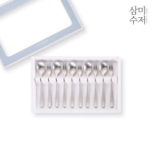 기본(버블샤틴) 무광/미러 티스푼 티포크세트 10P