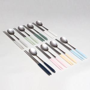 1+1 루드 파스텔 수저세트 8colors