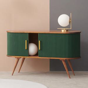 모리스 1200 원목 슬라이딩 높은 거실장 5colors