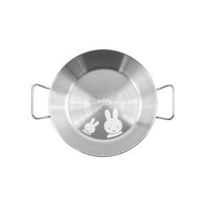 화이트 미피 스텐 손잡이볼 240mm 빠에야팬 파스타 떡볶이 캠핑 유아 캐릭터 식기