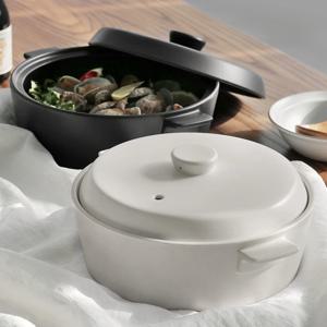 미야오(MIYAWO) 코너 클레이 인덕션냄비 1.8L 전골 나베냄비