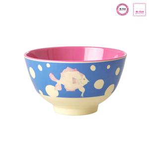 [해외] 멜라민 스몰 보울 밥공기 피쉬 12cm