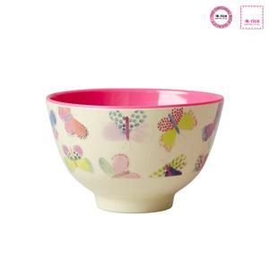 [해외] 멜라민 스몰 보울 밥공기 버터 플라이 12cm