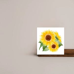 풍수 재물 운을 부르는 해바라기 아크릴 액자  NO.3 (정방형)