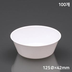 다회용 중발 공기 1호 (100개) 일회용그릇 반찬용기 포장용기