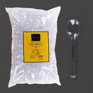 일회용 아이스크림 수저 대 벌크 (500개입) 2컬러 택1 카페 업소용