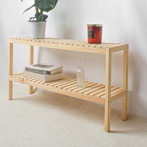 인도네시아 원목 벤치 정리대선반 2단 (3size) 화분대