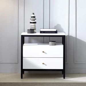 루딘 600 침대 협탁 3단서랍장 2colors