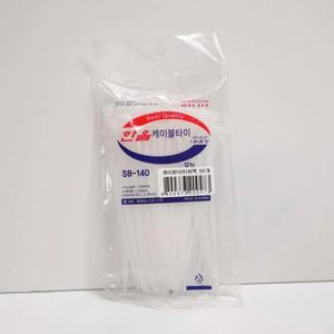 케이블타이 140 백색 100입