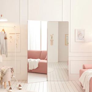 인디 스틸바 라운드 600 2면 스탠드 전신거울 PKF014C