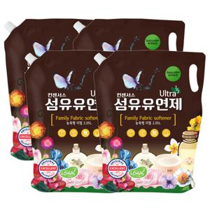 고농축 섬유유연제 베이비로션 2.05L x4개