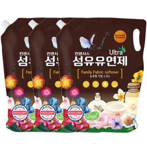 고농축 섬유유연제 베이비파우더 2.05L x3개