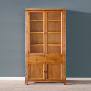 마루엔개비우리목 서랍 찬장 장2문 유리장식장 원목그릇장