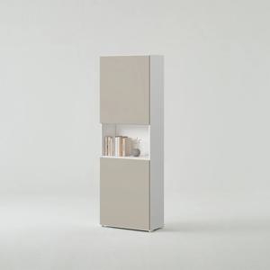 티오 일반책장 상하부도어형 5단 60cm (컬러 택1)