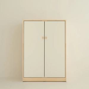 모로우 자작나무 화이트 원목 미니옷장