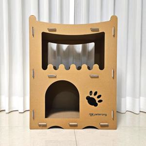 2층집 고양이 스크래쳐 숨숨집 스크래처 스크레쳐