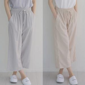 모달 세상편한 여자 밴딩 실내복 잠옷바지 홈웨어 파자마 8부바지,2colors