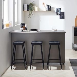 아델리오 메탈 그레이 아일랜드식탁 1500