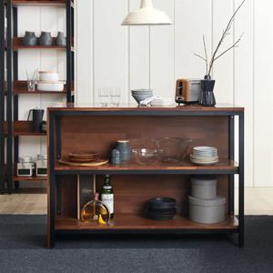 아뜰리에 멀바우 원목 아일랜드 식탁 900