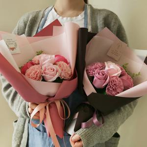 성년의날 로즈데이 비누꽃믹스꽃다발(8P) (메시지택 포함)