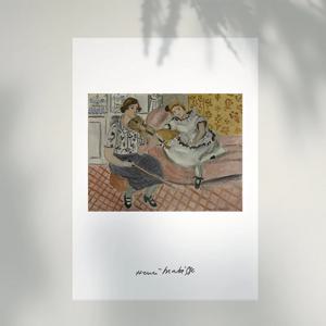 2+1 앙리 마티스 드로잉 인테리어 포스터 100종/ 93_음악 수업 II