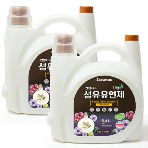 고농축 섬유유연제 화이트머스크 5.4L x2개