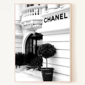 French 패션 모델 흑백 포스터 인테리어 사진 액자